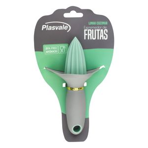 Espremedor de Fruta Cinza e Verde Plasvale