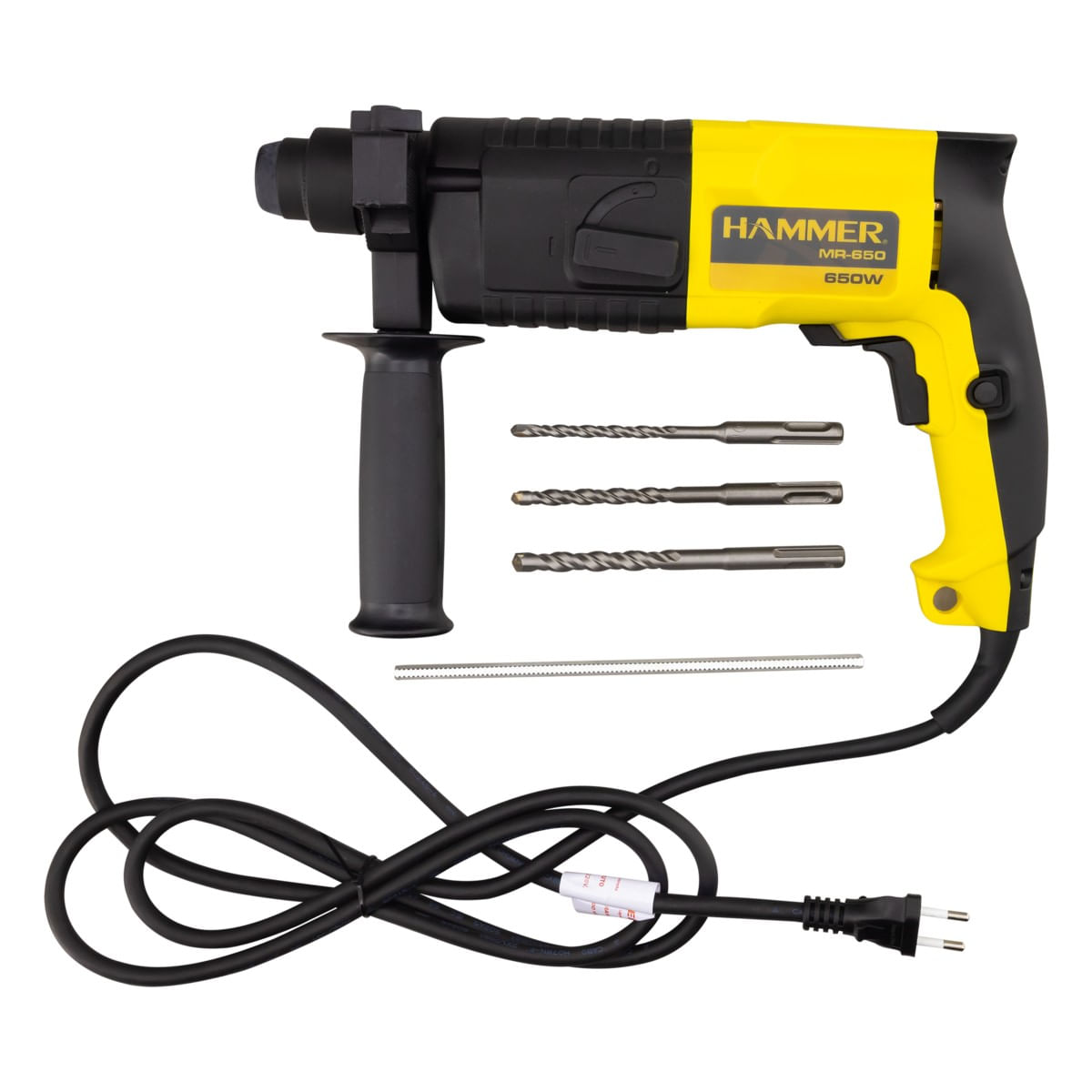 MarteletePerfuradoreRompedorHammer650W127VFrontal2