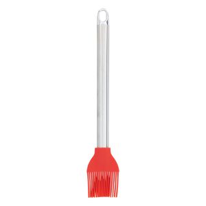 Pincel de Silicone Vermelho Mimo Style com Cabo em Inox