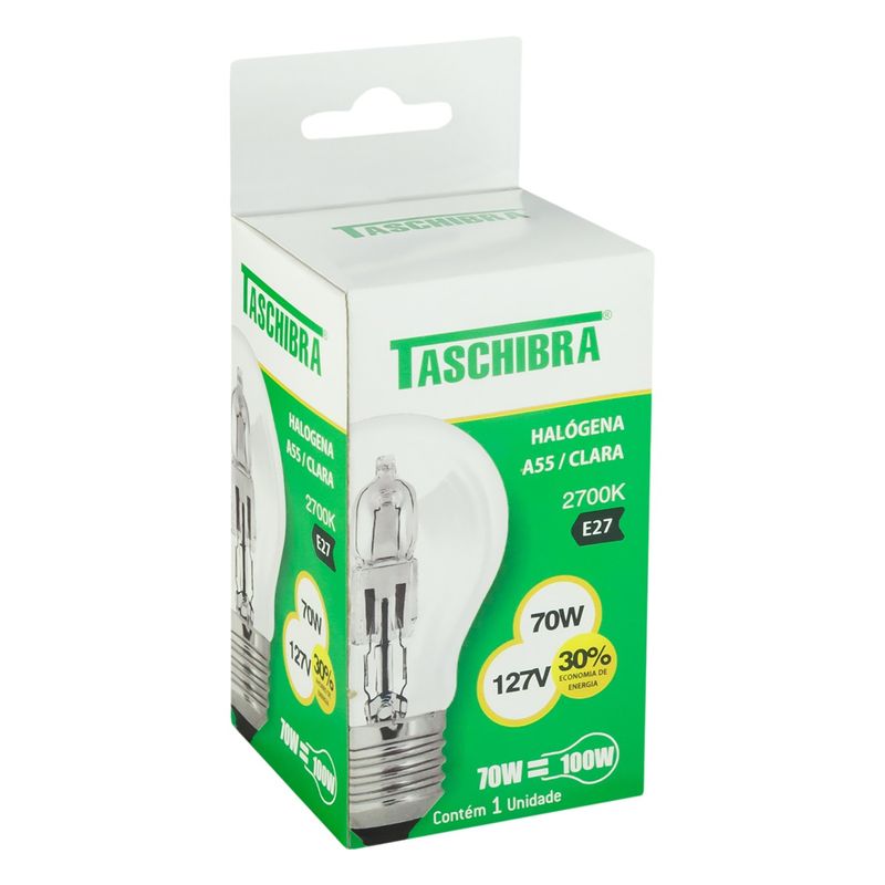 Lampada-Halogena-A55-Clara-Taschibra-2700K-70W-127VAngularEsquerda2
