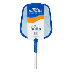 Peneira para Piscina com Cabo Azul Nautilus 1,5m