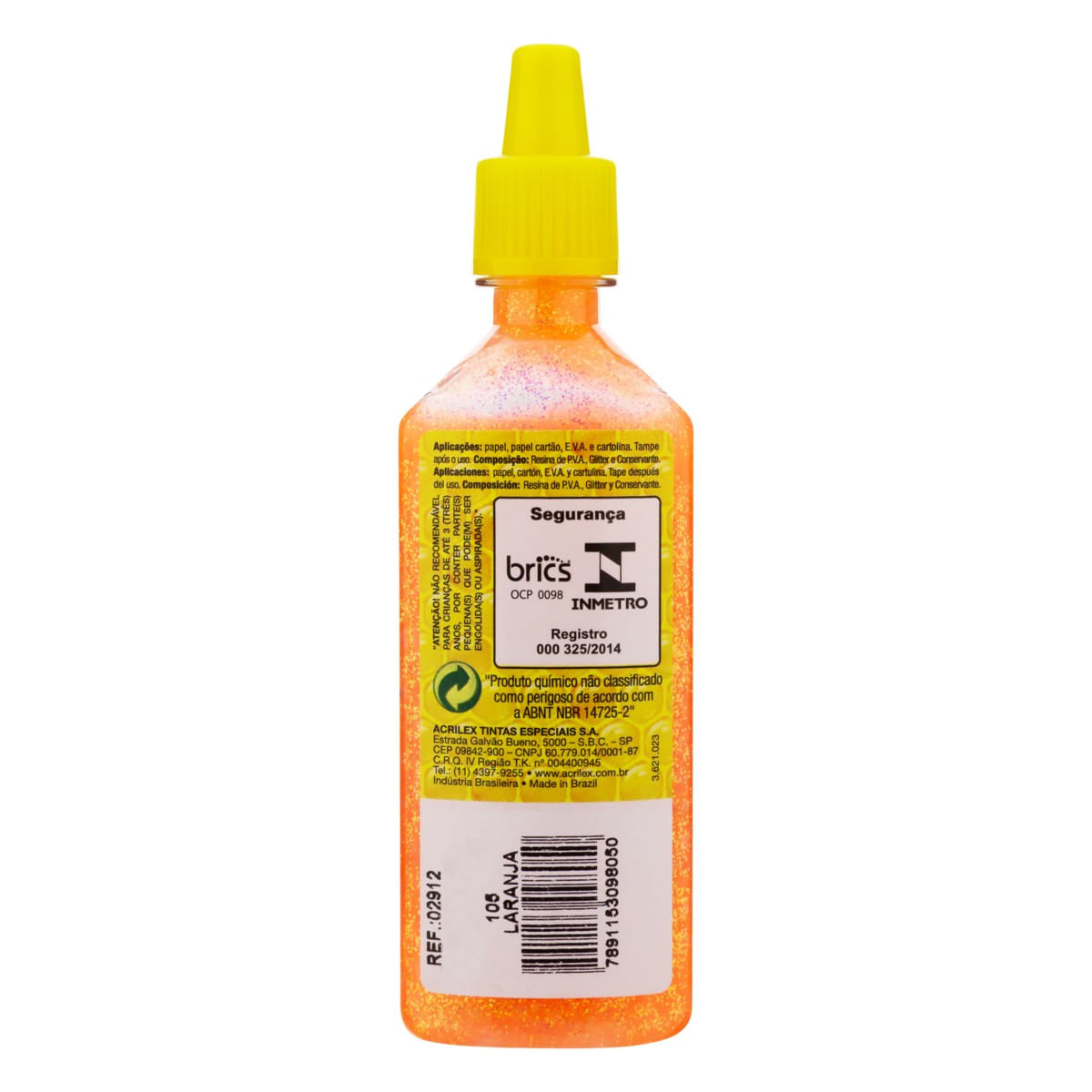 ColaGlitterLaranjaAcrilex35gPosterior2