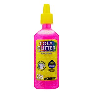 Cola Glitter Pink Acrilex 35g