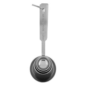 Conjunto de Colheres Medidoras em Inox Ikinci 4 peças