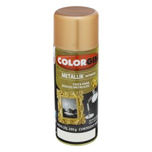 Tinta Spray Metallik Interior Colorgin 350ml Rosé Gold