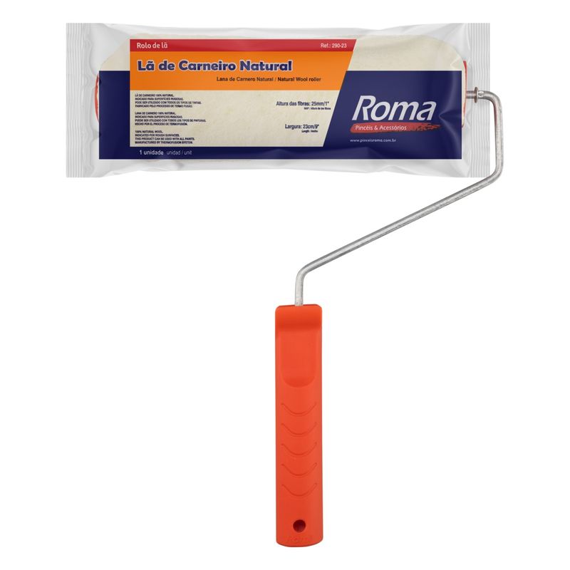 Rolo-de-La-Natural-para-Pintura-com-Cabo-Roma-23cmFrontal3