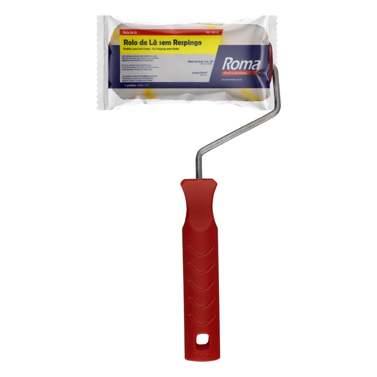 RolodeLãparaPinturasemRespingoRoma9cmFrontal3