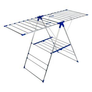 Varal de Chão com Abas Newpro de Inox 1,46m x 60cm x 96cm