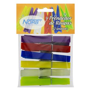 Prendedor de Roupa  Plástico Norb 12 unidades