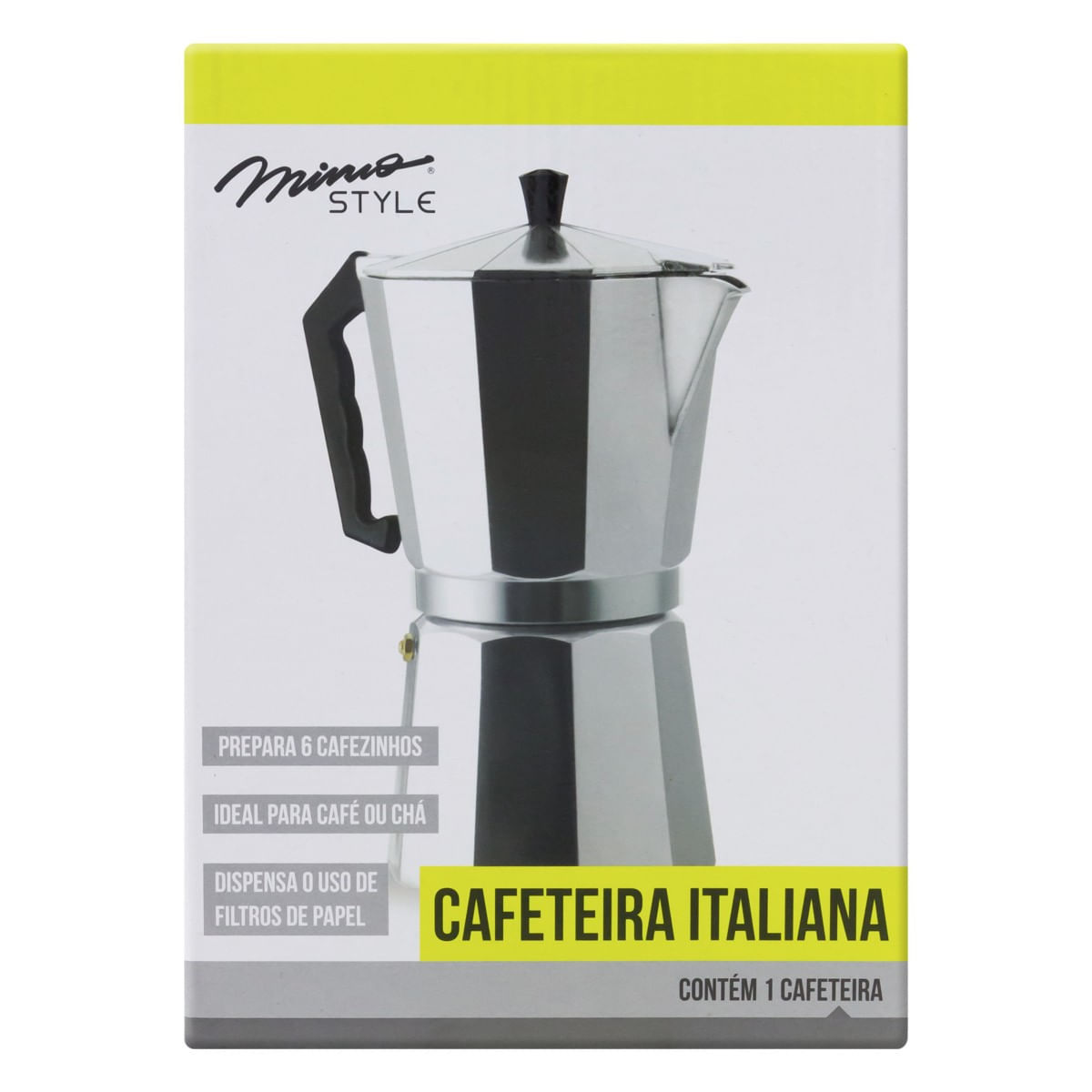CafeteiraItalianaemAlumínioMimoStyle300mlFrontal2