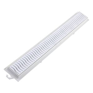 Ralo Linear Grelha Branco Tigre 50cm