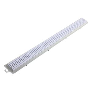 Ralo Linear Grelha Branco Tigre 70cm