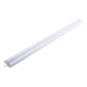 Ralo Linear Grelha Branco Tigre 90cm