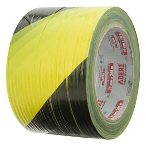 Fita Zebrada Amarela e Preta Adere 70mm x 200m