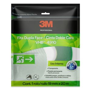 Fita Dupla Face Transparente 3M Profissional 19mm x 20m