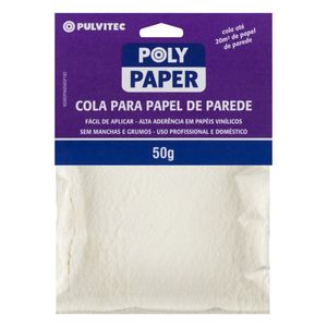 Cola para Papel de Parede Pulvitec Poly Paper 50g