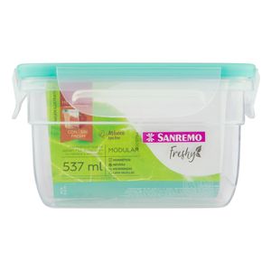 Pote Hermético de Plástico Freshy Sanremo Verde 537ml