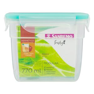 Pote Hermético de Plástico Freshy Sanremo Verde 770ml