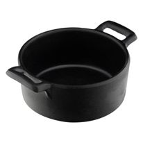 Mini Panela em Melamina Oxford Preta 180ml