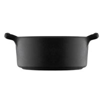 Mini Panela em Melamina Oxford Preta 180ml