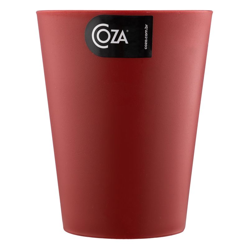 Copo-Plastico-Casual-Coza-Vermelho-300mlFrontal1