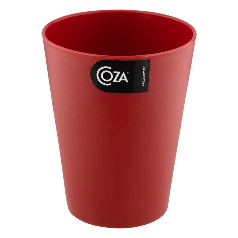 Copo-Plastico-Casual-Coza-Vermelho-300mlFrontalTopo2