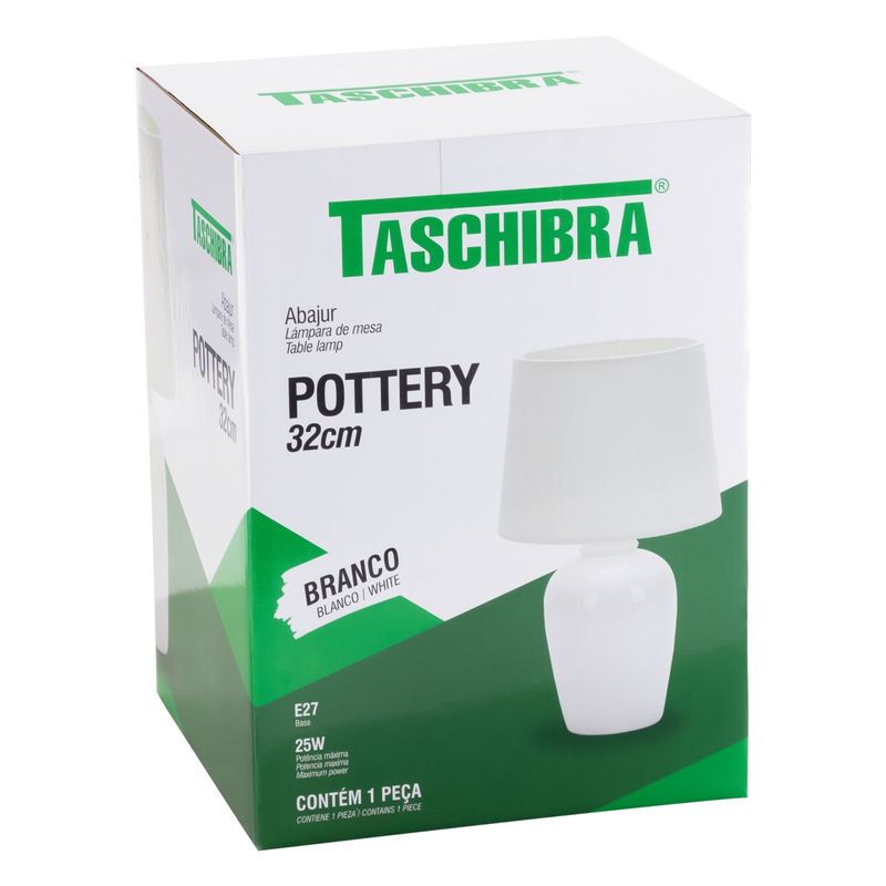 Abajur-Ceramico-Branco-Taschibra-Pottery-32cmEmbalagemAngularEsquerda3