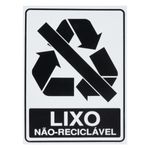 PlacadeSinalizaãoLixoNãoReciclávelImportsFrontal1