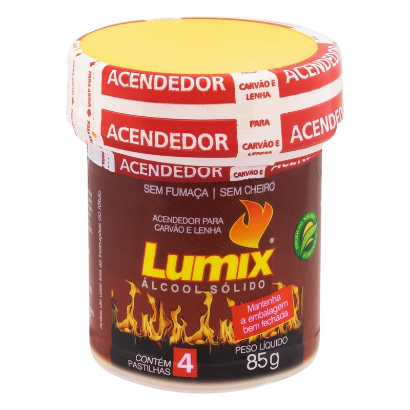 Acendedor-para-Carvao-e-Lenha-em-Pastilha-Lumix-85g-com-4-unidadesFrontalTopo2