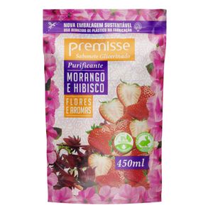 Refil Sabonete Líquido Morango e Hibisco Premisse 450ml