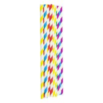 Canudo de Papel Sortido 6mm 25 Unidades Bompack