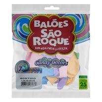 Balão Candy N º 7 Sortido 25 Unidades São Roque