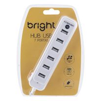 Hub 7 Portas USB 2.0 Bright Branco