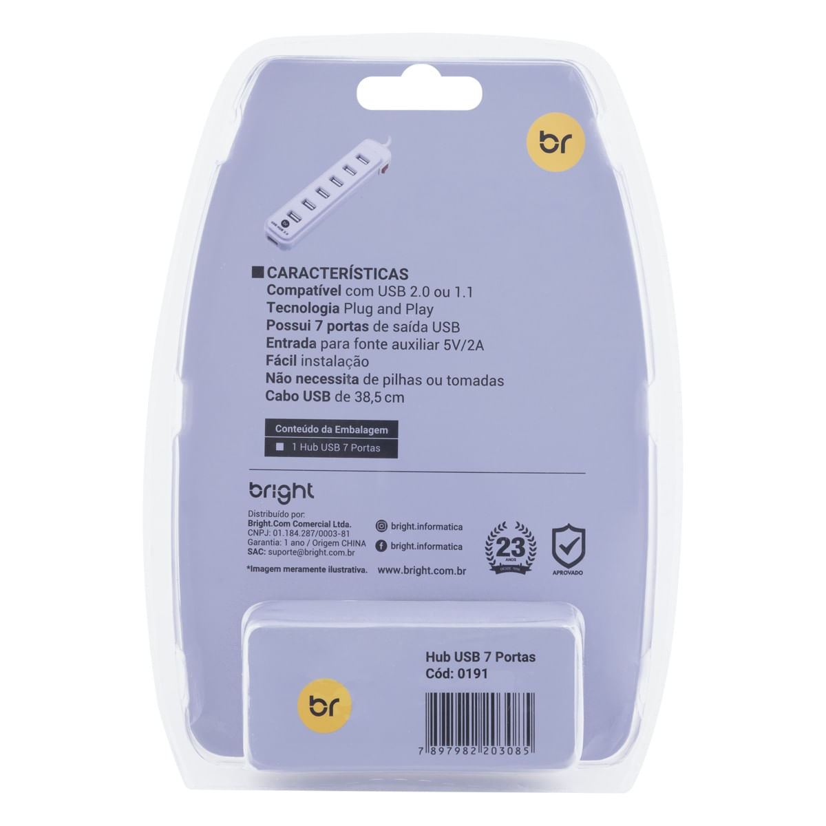 Hub7PortasUSB20BrightBrancoPosterior3