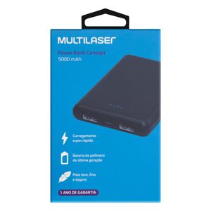 Power Bank Portátil 5000mah Multilaser