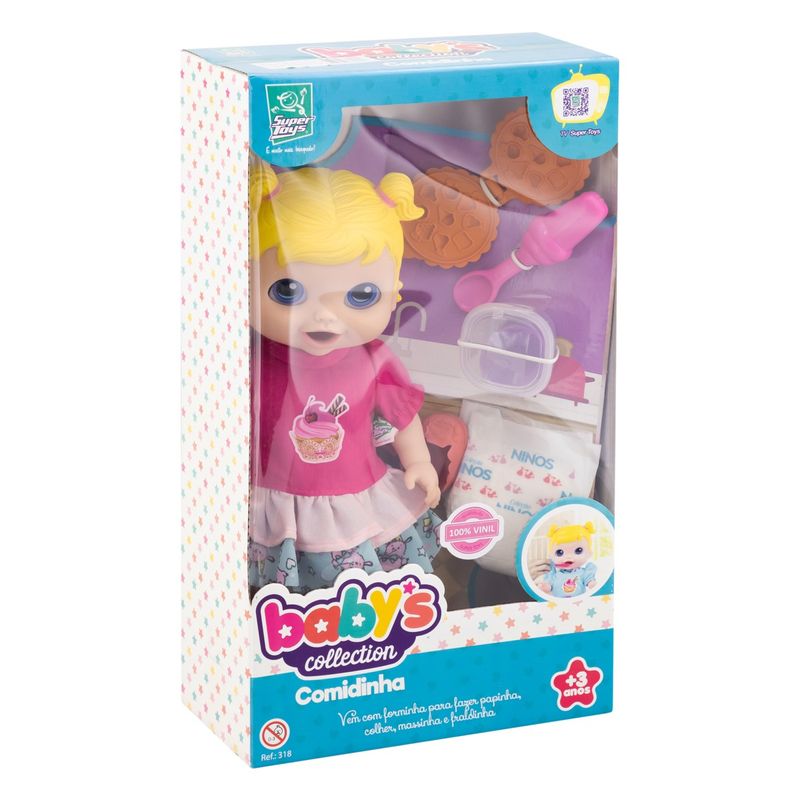 Boneca-Babys-Collection-Comidinha-Super-Toys-32cmEmbalagemAngularEsquerda4