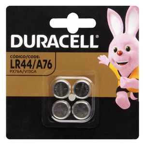 Pilha Alcalina LR44/V13GA Duracell 4 unidades