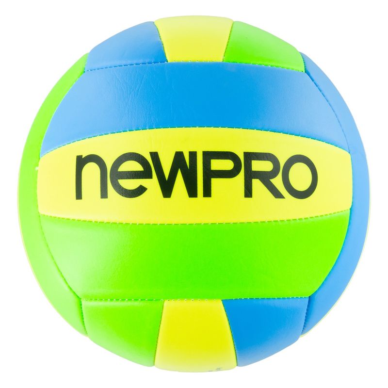 Bola-Volei-de-Praia-Verde-Amarela-e-Azul-Newpro-n-5Frontal1