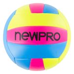 Bola-Volei-de-Praia-Rosa-Amarela-e-Azul-Newpro-n-5Frontal1