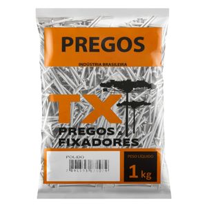 Prego Polido com Cabeça Tx Pregos 16 x 24 1kg