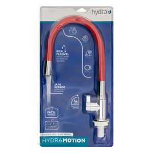 Torneira para Cozinha de Bancada Hydra Hydramotion Vermelha