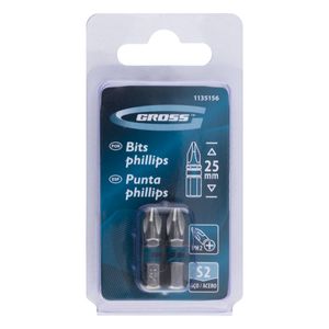 Jogo de Bits Philips 25mm Gross 1/4" 2 peças