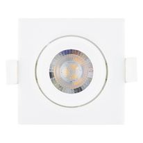 Spot Led de Embutir Quadrado Branco Taschibra 3W 4000K