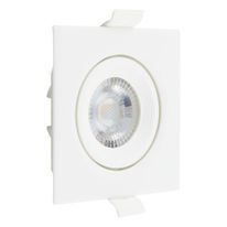 Spot Led de Embutir Quadrado Branco Taschibra 3W 4000K