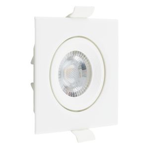 Spot Led de Embutir Quadrado Branco Taschibra 3W 4000K