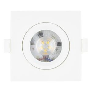 Spot Led de Embutir Quadrado Branco Taschibra 5W 4000K