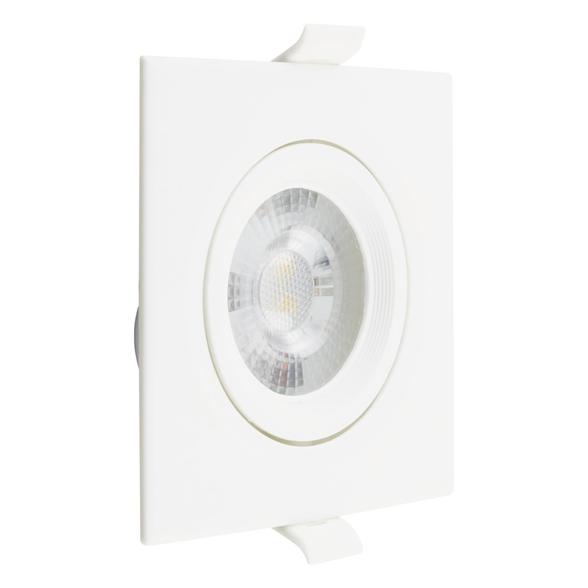 SpotLeddeEmbutirQuadradoBrancoTaschibra5W4000KAutovoltAngularEsquerda2