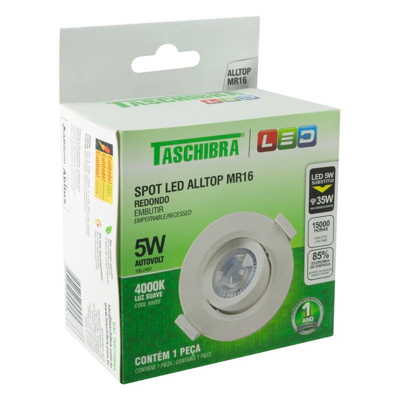 Spot-Led-de-Embutir-Redondo-Branco-Taschibra-5W-4000K-AutovoltAngularEsquerda3