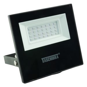 Refletor de Led Preto Taschibra 30W Luz Verde