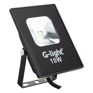 Refletor de Led Preto G-Light 10W Colorido